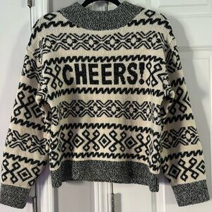 🖤🥂CHEERS Sweater🖤🥂 Womens small.